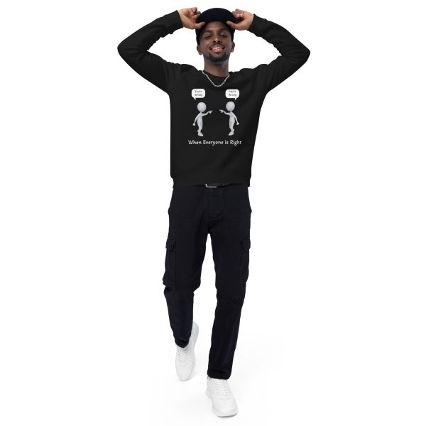 Unisex organic raglan sweatshirt - Image 3